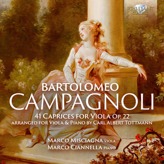 the album cover for Campagnoli / Misciagna / Ciannella - 41 Caprices For Viola Op.22 Arranged For Viola