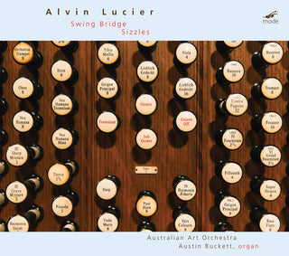 the album cover for Lucier / Buckett / Australian Art Orchestra - Swing Bridge