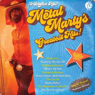 the album cover for Metal Marty - Metal Marty's Greatest Hits