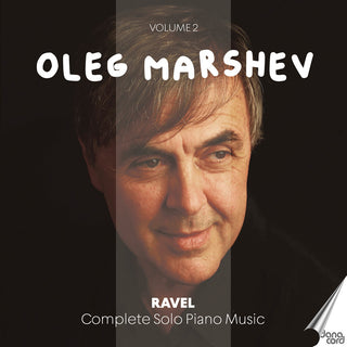 the album cover for Ravel / Marshev - V2: Complete Solo Piano Music