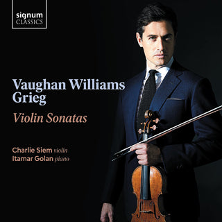 the album cover for Grieg / Siem / Golan - Violin Sonatas