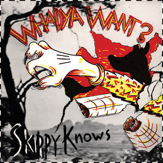 Whadya Want- Skippy Knows - White In Red