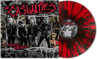 The Casualties- Until Death: Studio Sessions - RED/BLACK SPLATTER