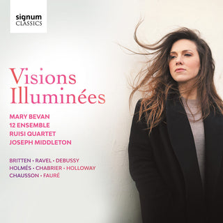 the album cover for Britten / Bevan / Middleton - Visions Illuminees