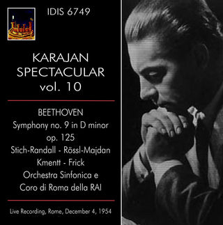 the album cover for Beethoven / Randall / Majdan - Karajan Spectacular Vol. 10 - Live Recording