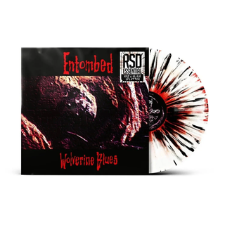 the album cover for Entombed - Wolverine Blues [Indie Exclusive Black Red White]
