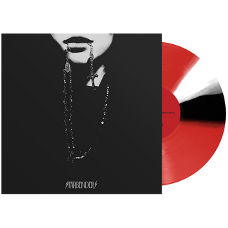 the album cover for Starbenders - The Beast Goes On [Indie Exclusive Trans Red w/ Black + White Twists]