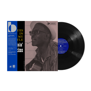 the album cover for Lightnin' Hopkins - Blues In My Bottle (Bluesville Acoustic Sounds Series) [180g Black Vinyl - paper wrapped jacket]