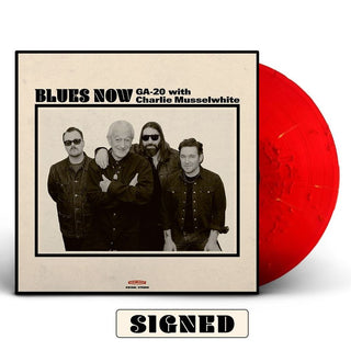 the album cover for GA-20 - Blues Now [Indie Exclusive Red Splatter - Autographed Insert]