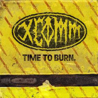 the album cover for Xcomm - Time To Burn [Indie Exclusive White]
