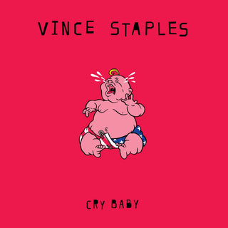 the album cover for Vince Staples - Cry Baby [UK Edition Baby Blue]