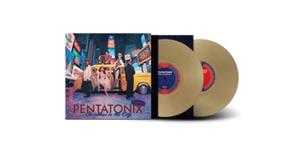 the album cover for Pentatonix - Christmas in the City - Deluxe [Vintage Gold]