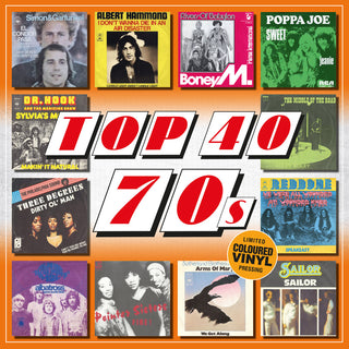 the album cover for Top 40 70s / Various - Top 40 70s / Various [Colored Vinyl] (Ofgv) (Spla) (Hol)