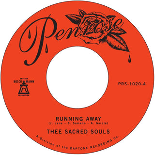 the album cover for Thee Sacred Souls - Running Away / Love Comes Easy