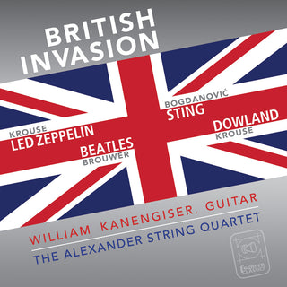 the album cover for Bogdanovic / Brouwer / Alexander String Quartet - British Invasion