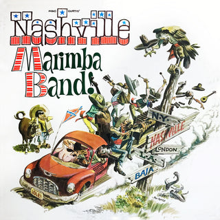 the album cover for Mac Curtis' Nashville Marimba Band - Country Music's Greatest Hits...Marimba Band Style!
