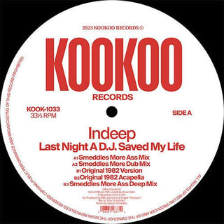 Indeep- Last Night A D.J. Saved My Life (4 Mixes) Color Vinyl 160gm