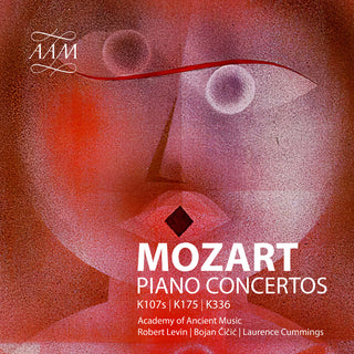 the album cover for Mozart / Levin / Cummings / Bojan Cicic - Piano Concertos No. 5 Church Sonata No. 17