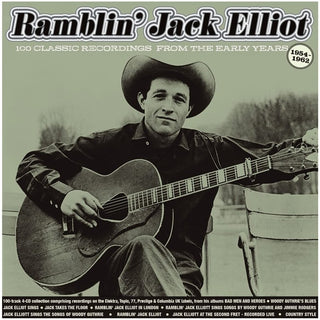 the album cover for Jack Elliot  Ramblin' - 100 Classic Recordings 1954-62