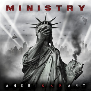 Ministry- Amerikkkant - Grey W/ Black & White Splatter