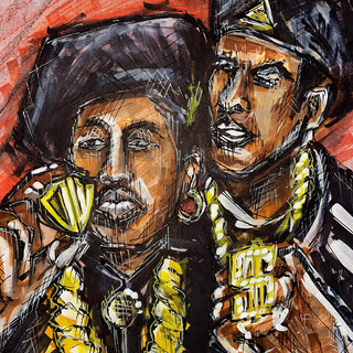 the album cover for Conway The Machine / Jae Skeese - Pain Provided Profit (Brwn) [Colored Vinyl]