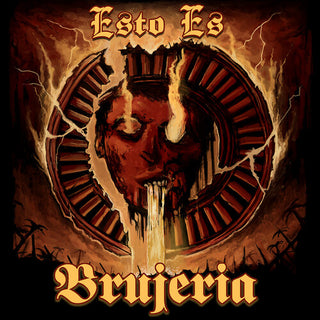 Brujeria- Esto Es Brujeria - Orange, Red & Black Splatter