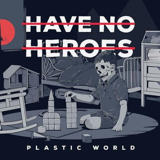 Have No Heroes- Plastic World - Red W/black Splatter