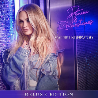 the album cover for Carrie Underwood - Denim & Rhinestones [Deluxe Edition]