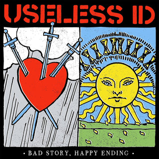 the album cover for Useless Id - Bad Story Happy Ending