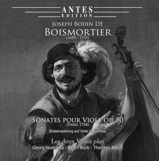 the album cover for Boismortier / Noeldeke / Buck - Sonates Pour Viole Op. 50 (Paris 1734)