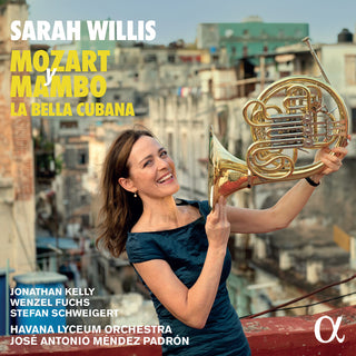 the album cover for Fernandez / Mozart / Havana Lyceum Orchestra - Mozart Y Mambo - La Bella Cubana