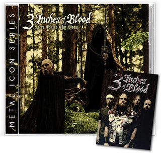 the album cover for 3 Inches Of Blood - Here Waits Thy Doom [With Booklet] [Remastered]