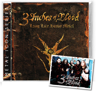 the album cover for 3 Inches Of Blood - Long Live Heavy Metal (Bonus Tracks) [With Booklet] [Remastered]