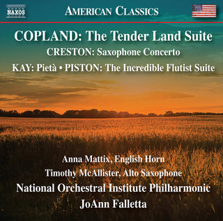 the album cover for Copland / Creston / Mcallister - Incredible Flutist Suite