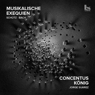 the album cover for J Bach .S. / Praetorius / Concentus Konig - Musikalische Exequien