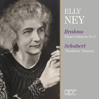 the album cover for Brahms / Schubert / Berlin Philharmonic Orchestra - Elly Ney Plays Brahms & Schubert