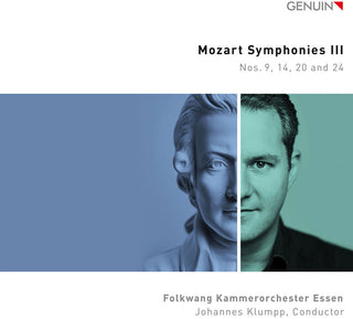 the album cover for Mozart / Folkwang Kammerorchester Essen - Symphonies Vol. 3 - Nos. 9, 14, 20 & 24