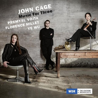 the album cover for Cage / Vojta / Millet - Music For Three