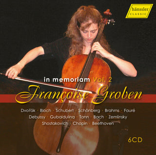the album cover for Hager / Brahms / Janacek / Groben - V2: In Memoriam Groben
