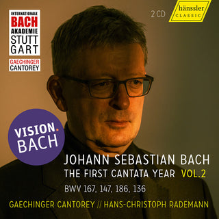 the album cover for J Bach .S. / Gaechinger Cantorey - V2: Vision.Bach