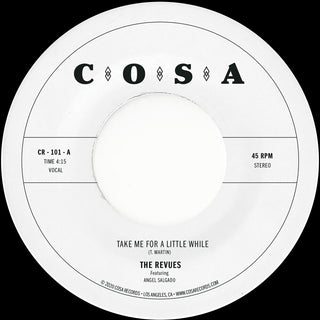 the album cover for Revues - Take Me For A Little While