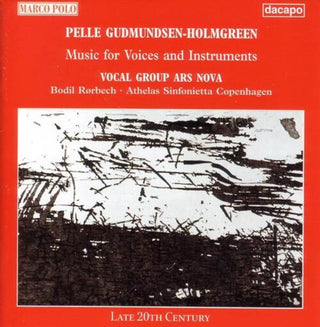 the album cover for Gudmundsen-Holmgreen - Music For Voices And Instruments