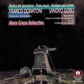the album cover for Donatoni / Maria Bellocchio  Grazia - Piano Music