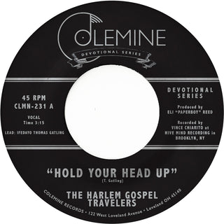 the album cover for Harlem Gospel Travelers - Hold Your Head Up / Do You Know The Man