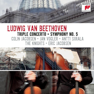 the album cover for Beethoven / Vogler / Knights - Symphony No 5 / Triple Cto