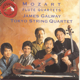 the album cover for Mozart / Galway / Tokyo String Quartet - Flute Quartets