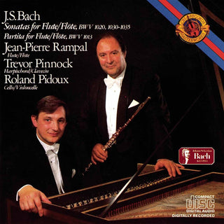 the album cover for Jean-Pierre Rampal - J.S. Bach - Sonatas for Flute