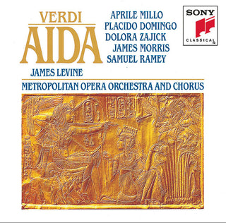 the album cover for Aprile Millo - Aida