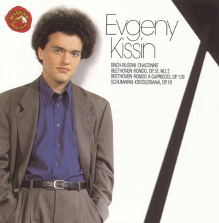 the album cover for Evgeny Kissin - Plays Bach/Busoni/Schumann/Moz