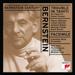 the album cover for Nancy Williams - Trouble In Tahiti / Facsimile For Orchestra